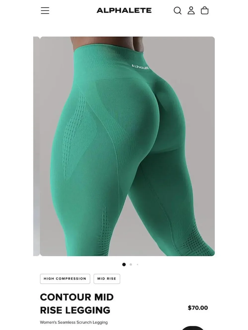 Contour Mid Rise Legging - Rare Color Grove - Picture 4 of 9
